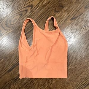 Orange lululemon tank top